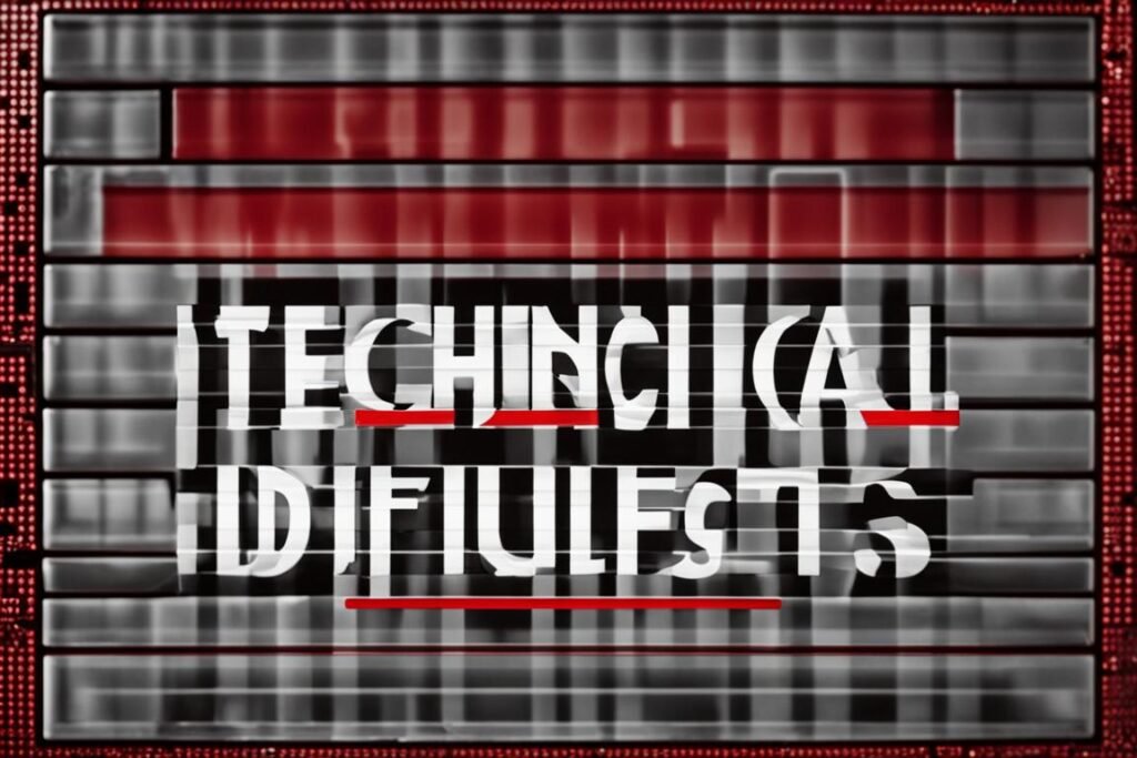 technical difficulties screen