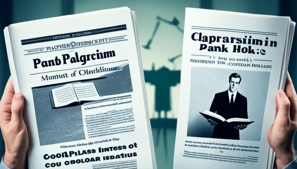 plagiarism and conflict of interest