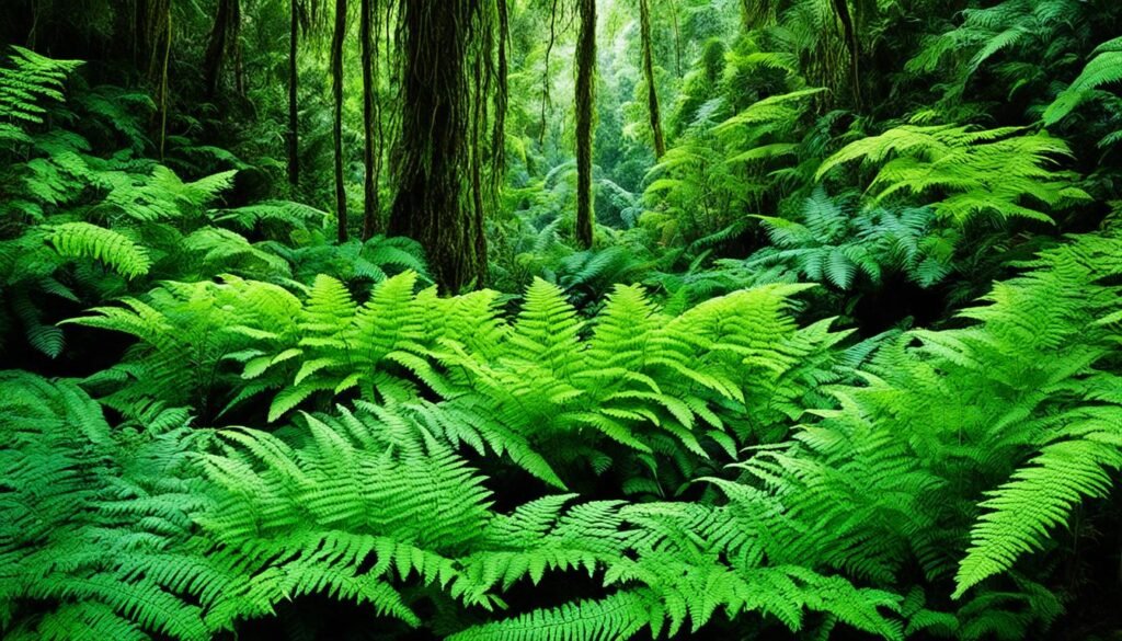 tropical rainforest ferns