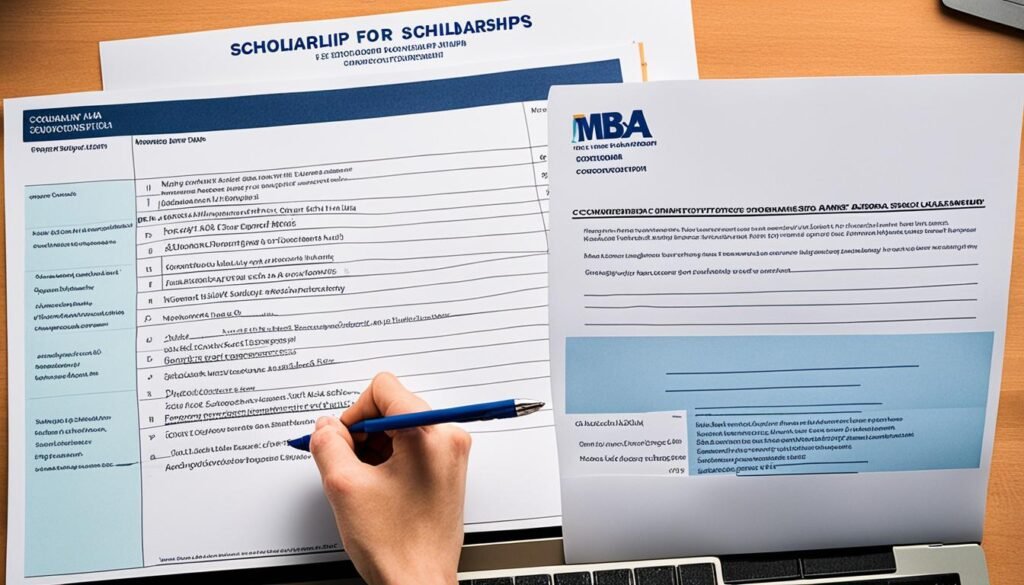 MBA scholarship application process